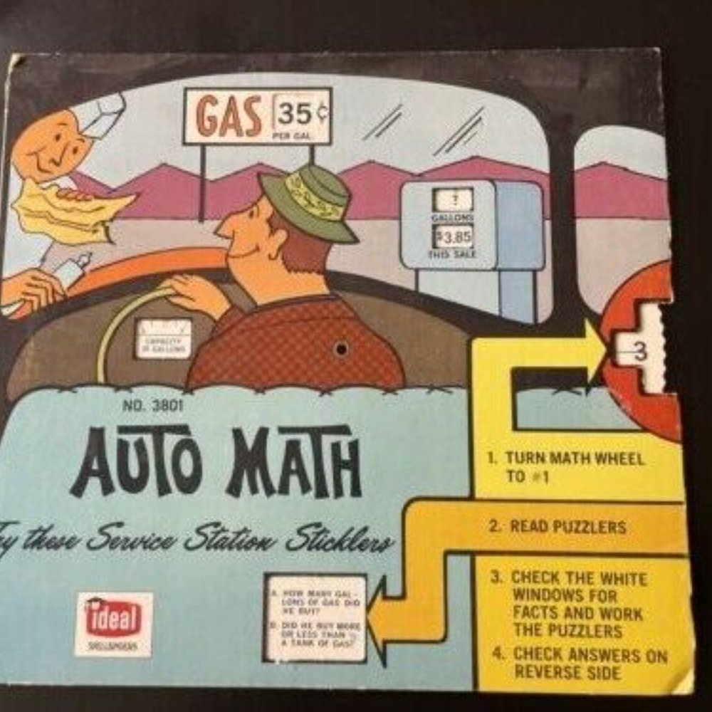 Auto Math AND Kitchen Math - Ideal Spellbinders 1972 - Picture 4 of 8